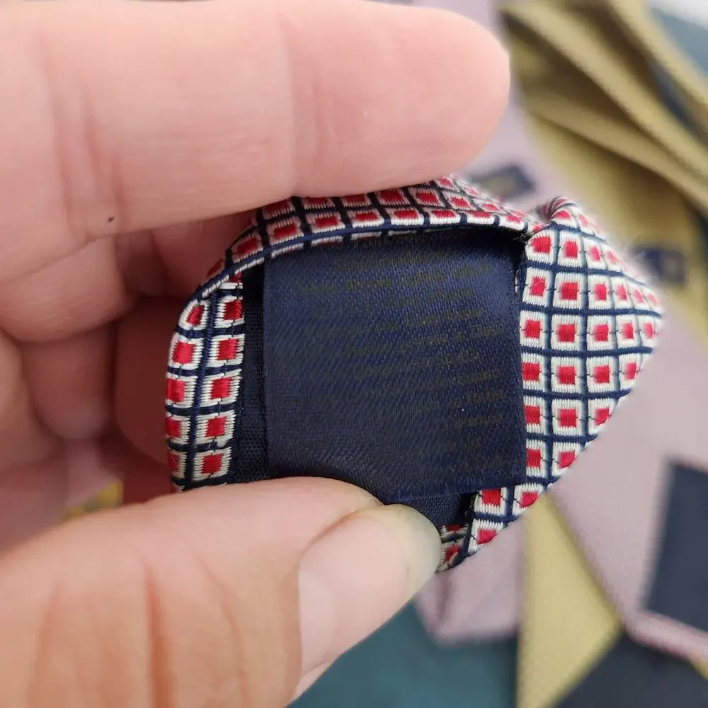 Lot of 3 Brooks Brother's Makers 100% Silk Ties Men's Preppy Business Office